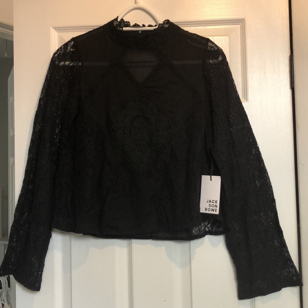 BNWT Jackson Rowe Lace Blouse